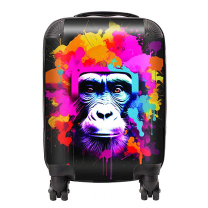 Multi Coloured Monkey Face Suitcase