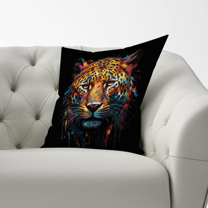 Splashart Leopard Face Cushions