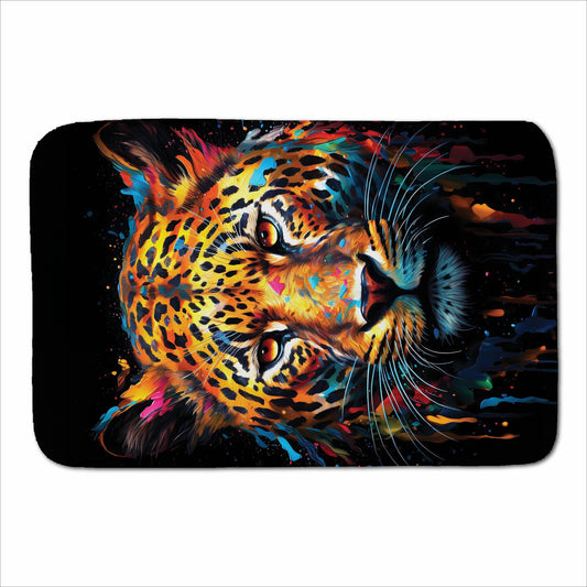 Splashart Leopard Face Sherpa Blanket