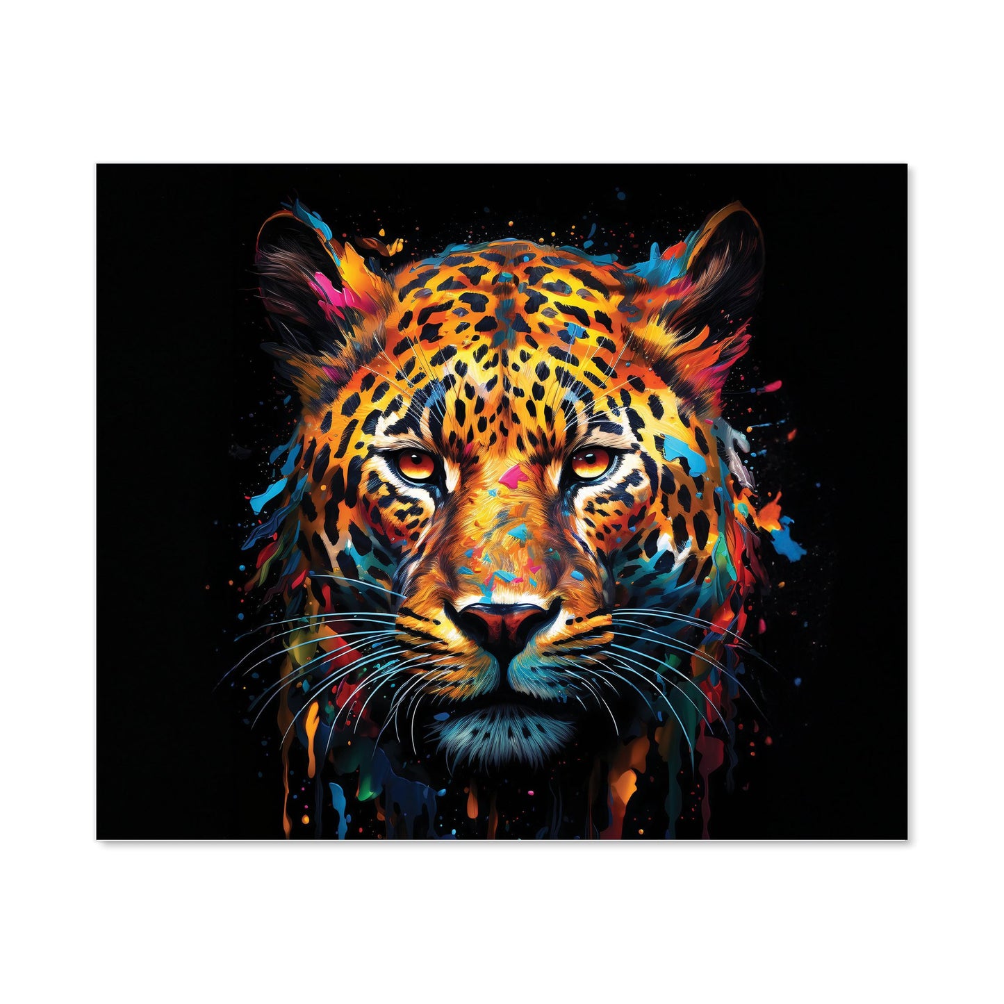 Splashart Leopard Face Kitchen Splashback