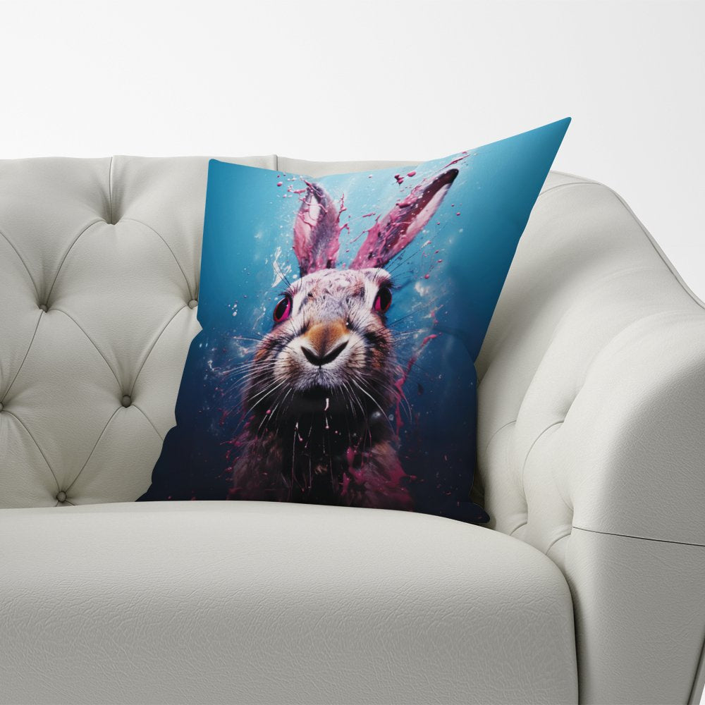 Rabbit Face Splashart Cushions