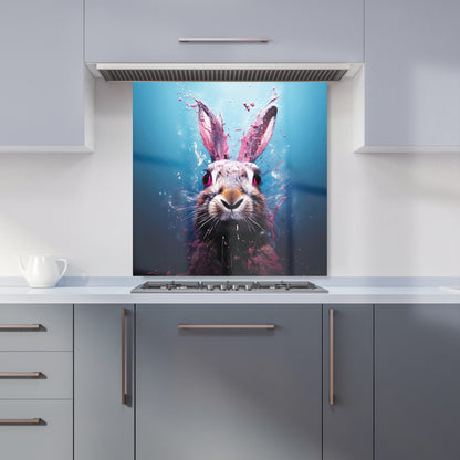 Rabbit Face Splashart Kitchen Splashback