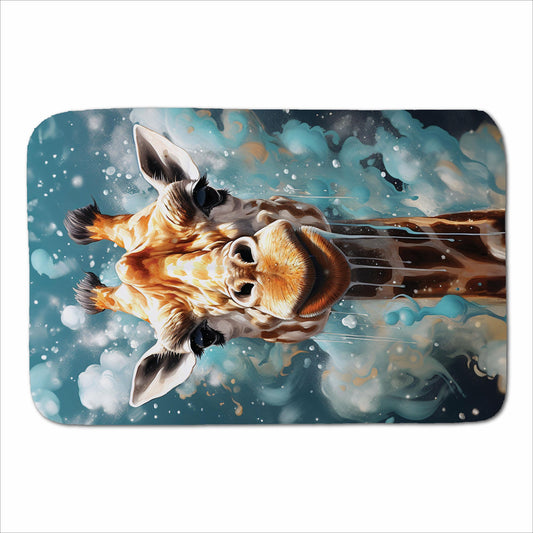 Splashart Giraffe Face Sherpa Blanket