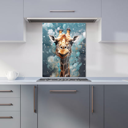 Splashart Giraffe Face Kitchen Splashback