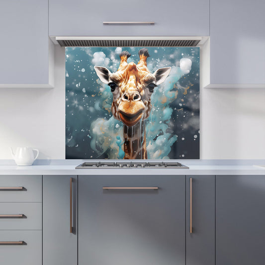 Splashart Giraffe Face Kitchen Splashback