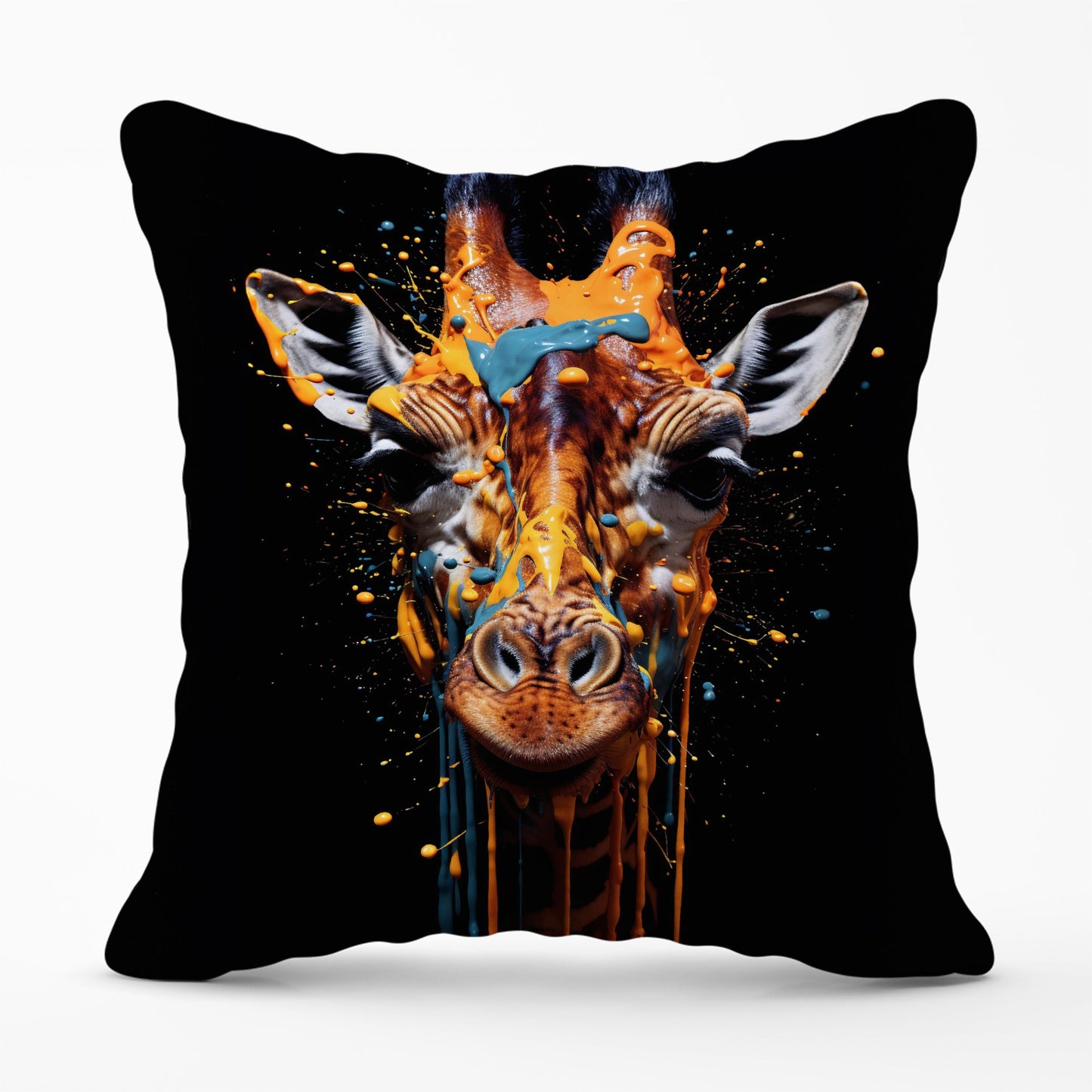 Giraffe Face Splashart Cushions