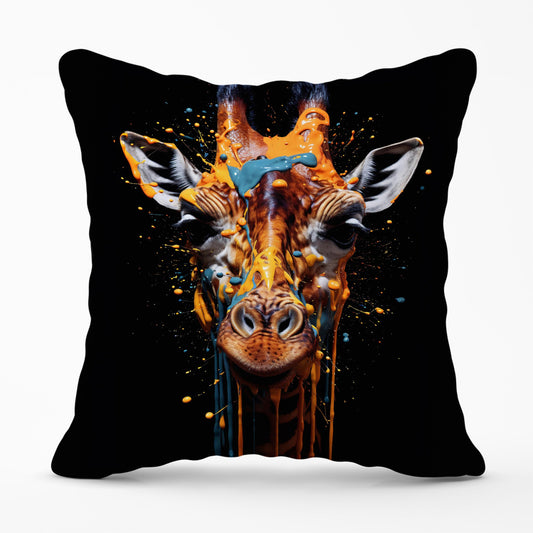 Giraffe Face Splashart Cushions