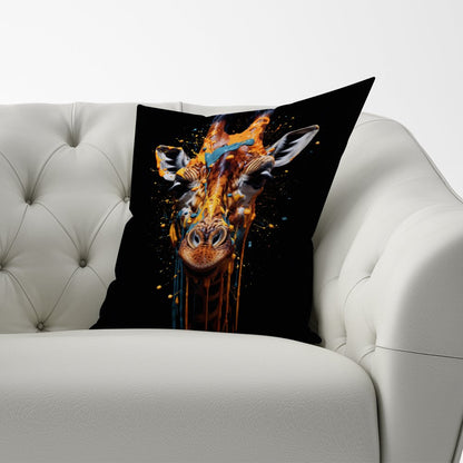 Giraffe Face Splashart Cushions