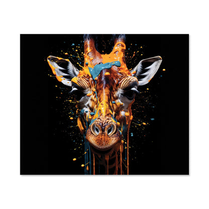Giraffe Face Splashart Kitchen Splashback