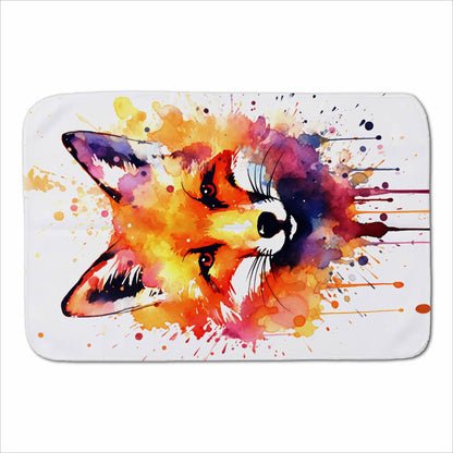 Watercolour Splashart Fox Face Sherpa Blanket