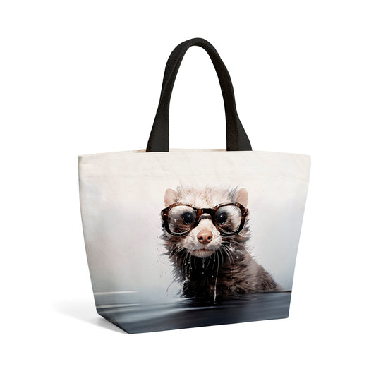 Splashart Ferret Beach Shopper Tote Bag