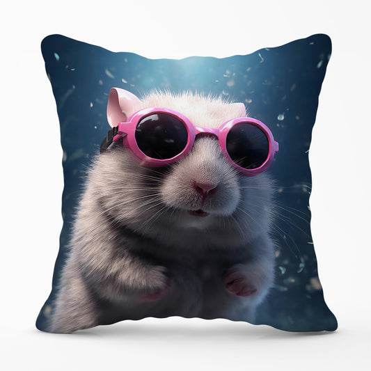 Splashart DoorMouse with Pink Glasses Cushions