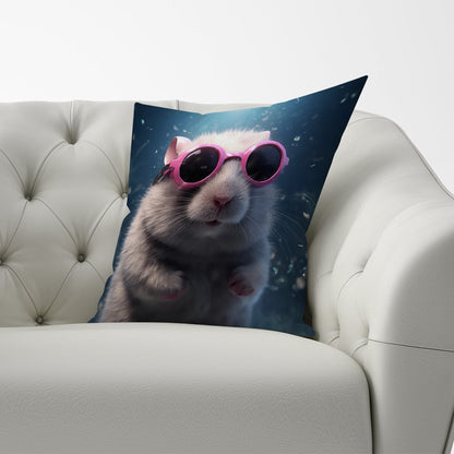 Splashart DoorMouse with Pink Glasses Cushions
