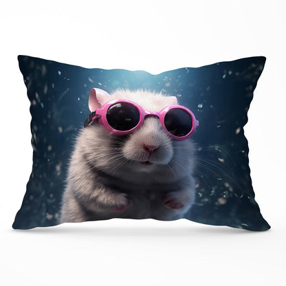 Splashart DoorMouse with Pink Glasses Cushions