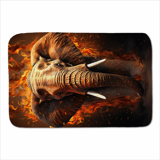 Splashart Elephant and fire Sherpa Blanket