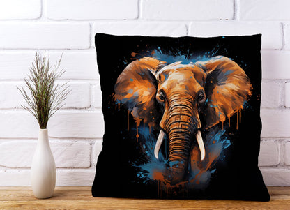 Splashart Elephant Blue Cushions