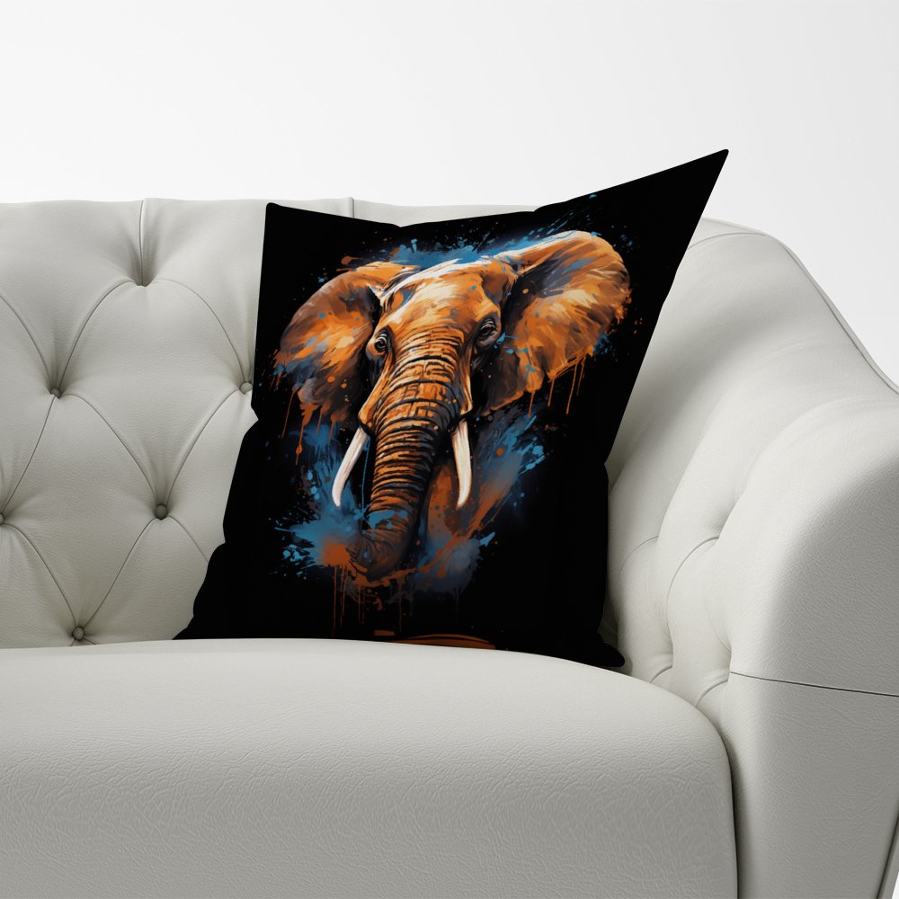 Splashart Elephant Blue Cushions