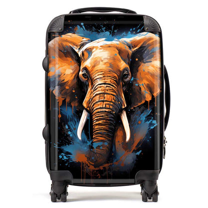 Splashart Elephant Blue Suitcase