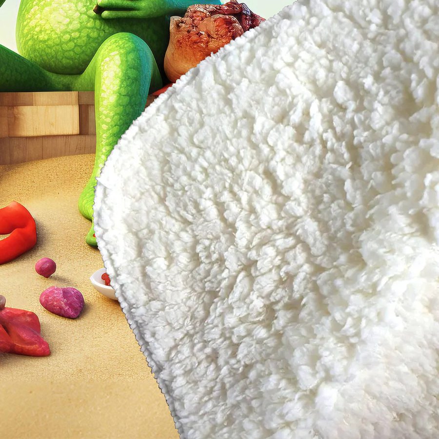 Frog On A Beach Holiday Sherpa Blanket