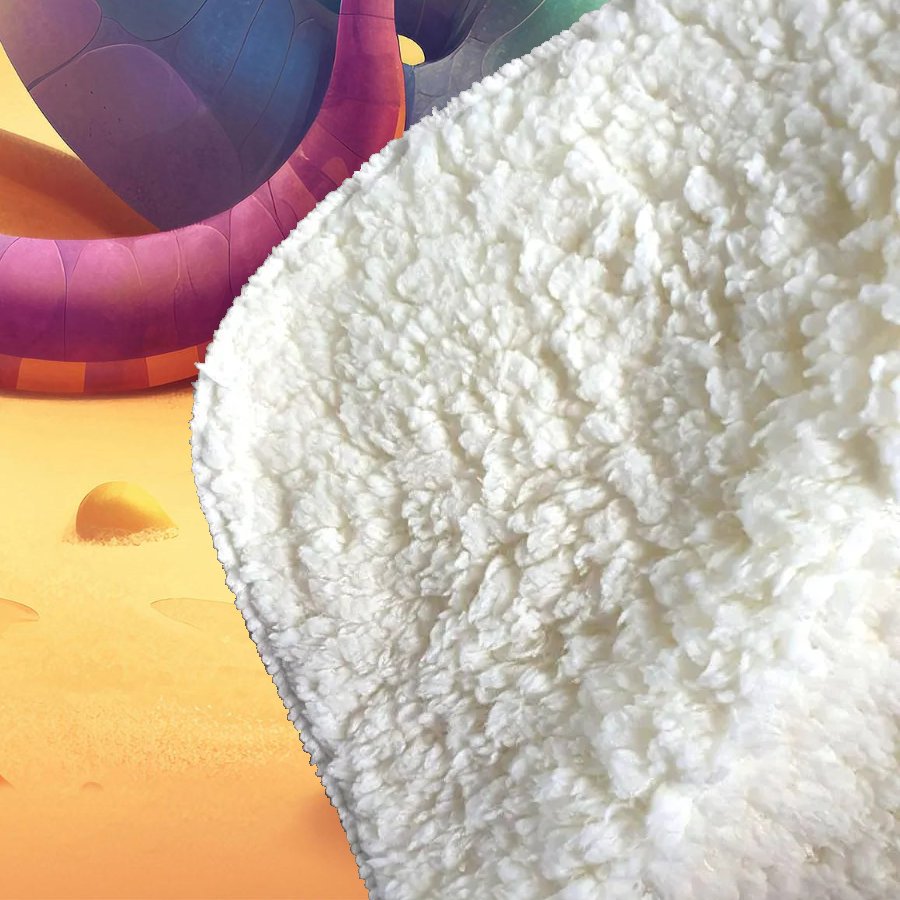 Snake On A Beach Holiday Sherpa Blanket