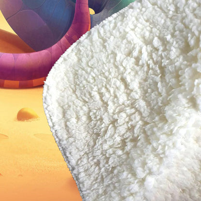 Snake On A Beach Holiday Sherpa Blanket