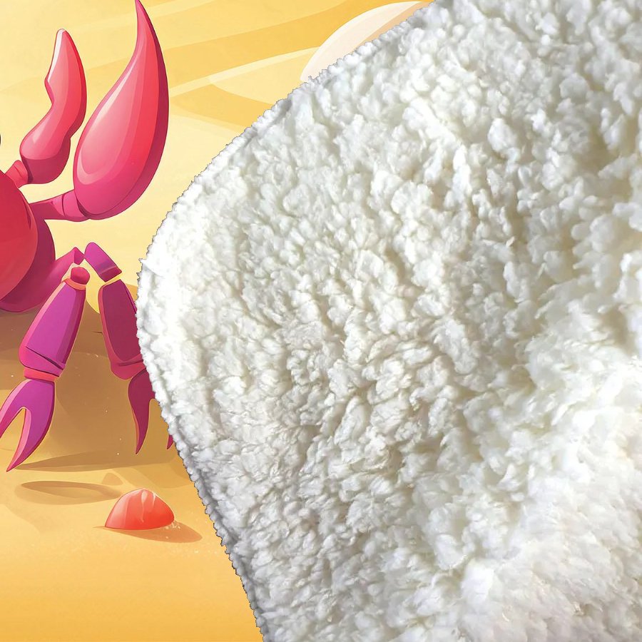 Pink Crab On A Beach Holiday Sherpa Blanket