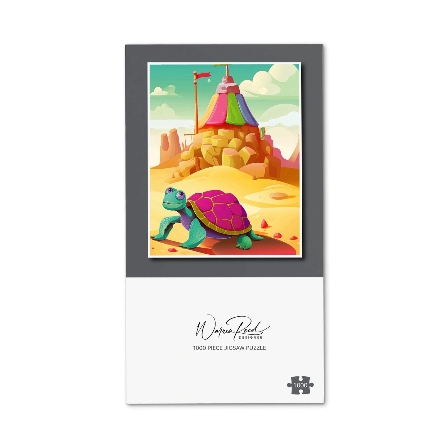 Turtle On A Beach Holiday Jigsaw Puzzle