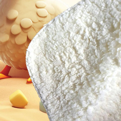 Funky Chicken On A Beach Holiday Sherpa Blanket