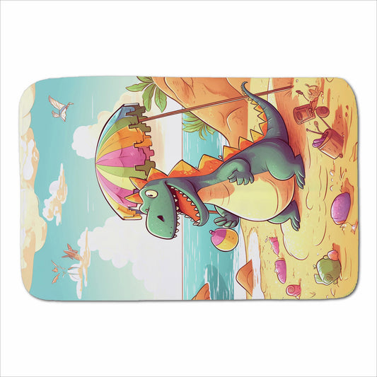 Dragon On A Beach Holiday Sherpa Blanket