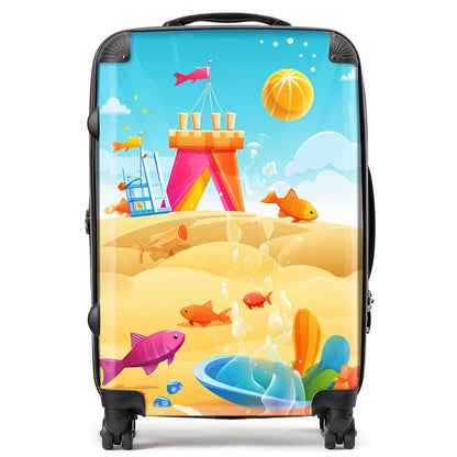 Fishes On A Beach Holiday Suitcase