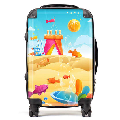 Fishes On A Beach Holiday Suitcase