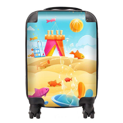 Fishes On A Beach Holiday Suitcase