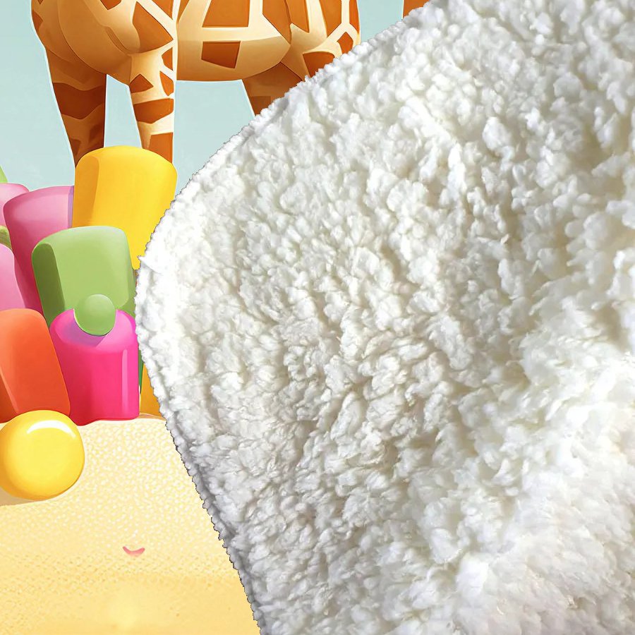 A Giraffe On A Beach Holiday Sherpa Blanket