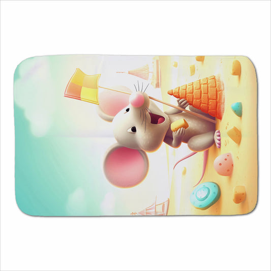 A Mouse On A Beach Holiday Sherpa Blanket