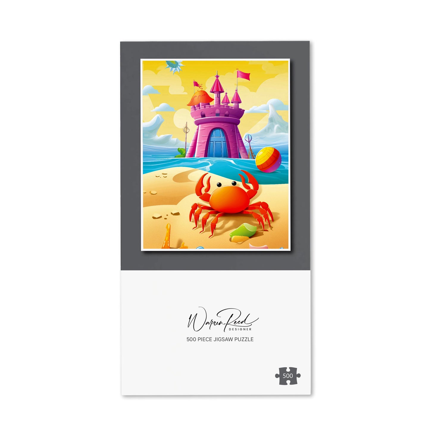 Orange Crab On A Beach Holiday Jigsaw Puzzle
