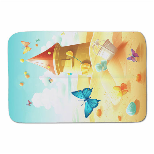 Butterflies On A Beach Holiday Sherpa Blanket