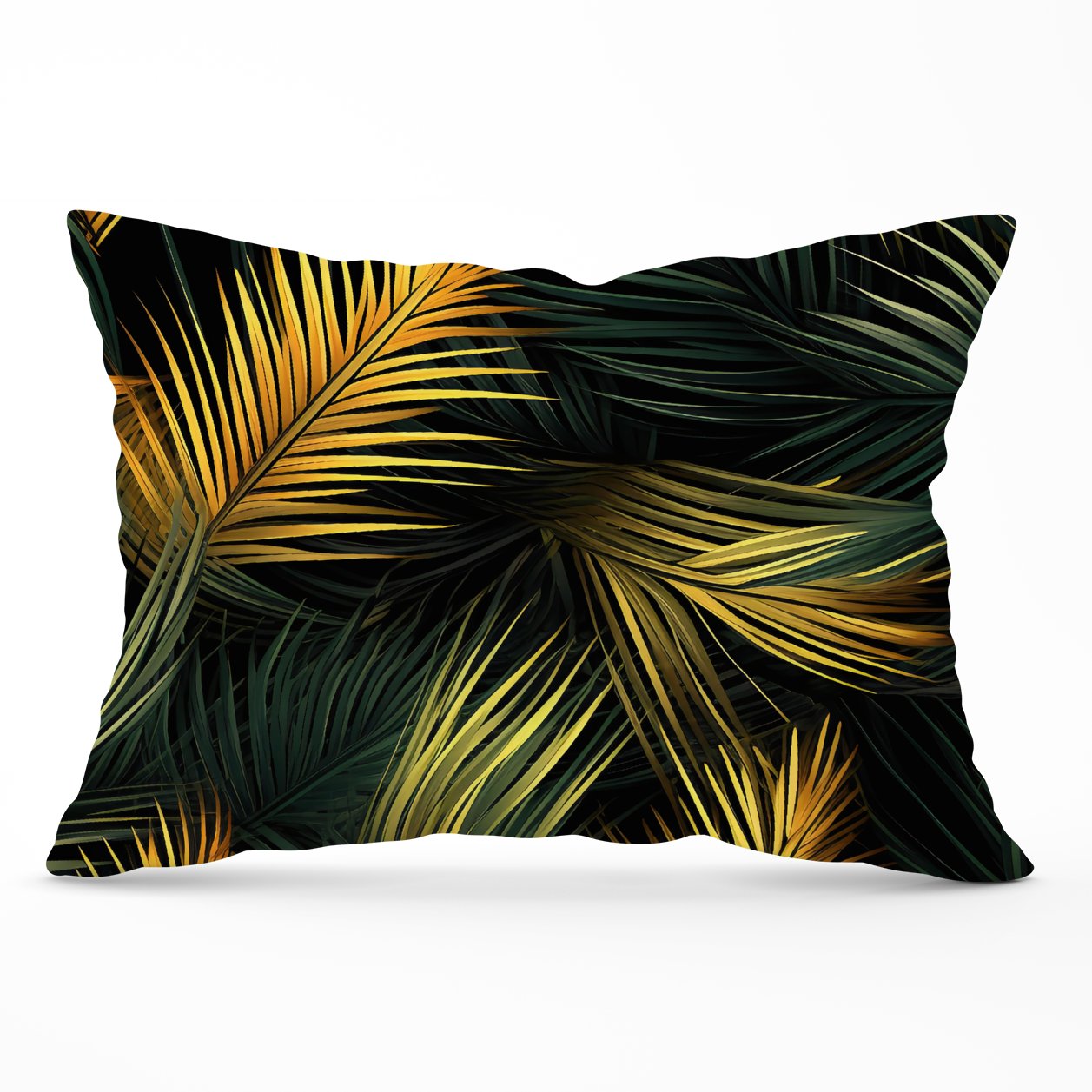 Golden Palm Leaves Cushions