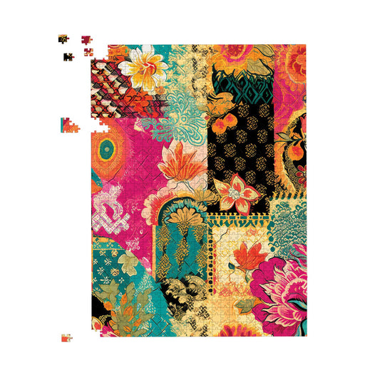Patchwork Mixed Textiles Jigsaw Puzzle