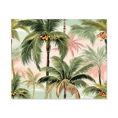 Palm Trees Pattern Kitchen Splashback
