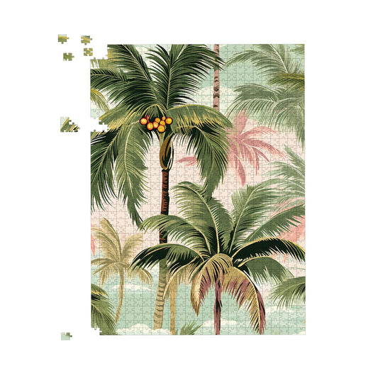Palm Trees Pattern Jigsaw Puzzle