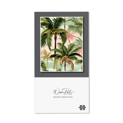 Palm Trees Pattern Jigsaw Puzzle