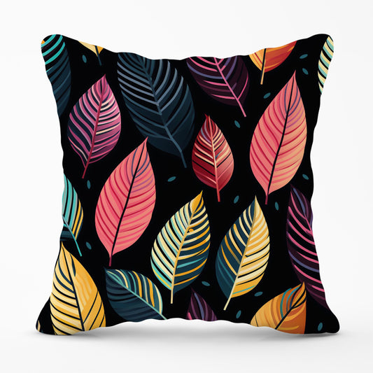 Colourful Leaves Pattern Cushions
