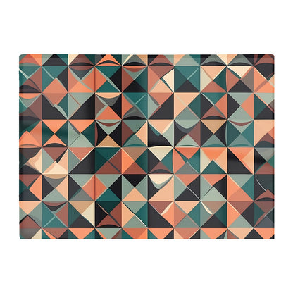 Geometric Print Pattern Glass Chopping Board