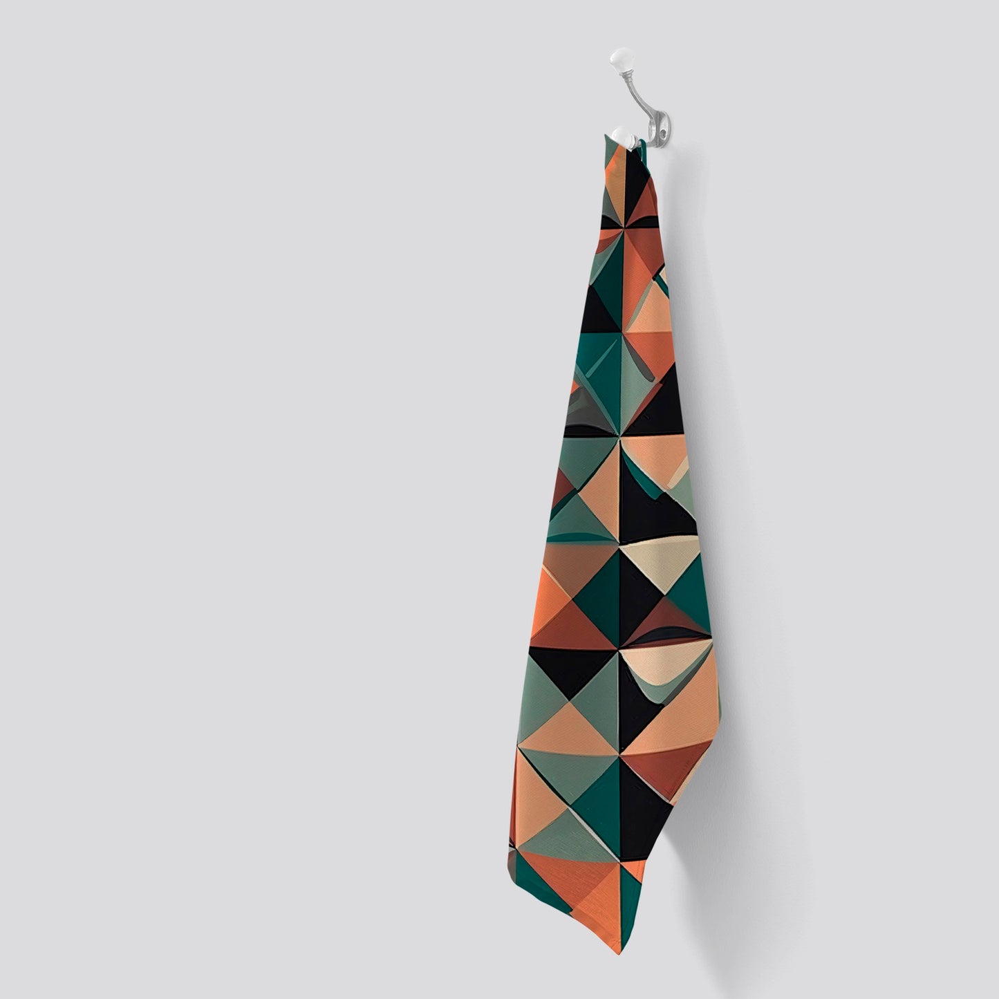 Geometric Print Pattern Tea Towel