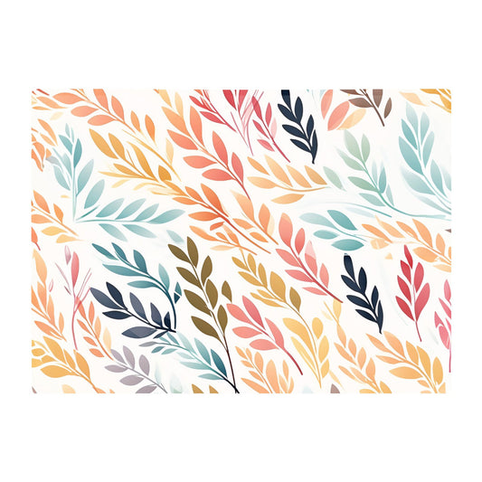 Colouful Sping Leaves Glass Chopping Board