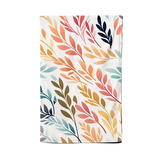 Colouful Sping Leaves Tea Towel