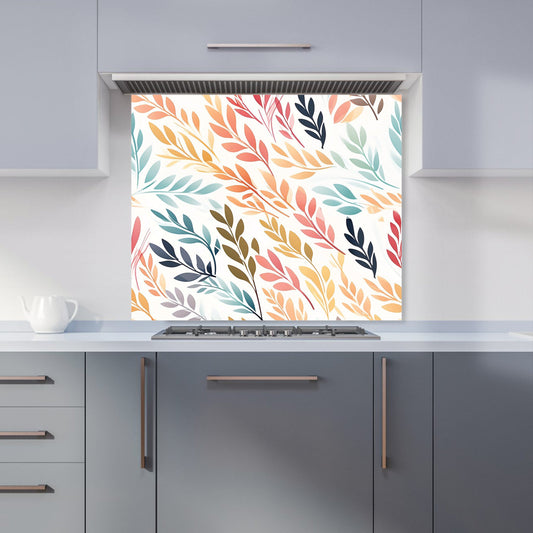 Colouful Sping Leaves Kitchen Splashback