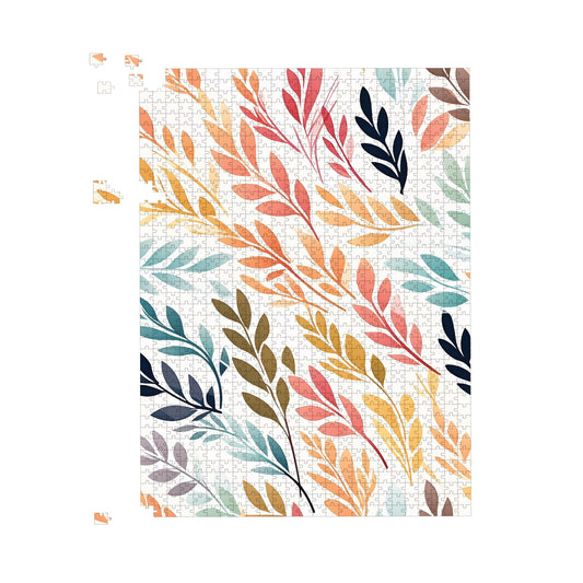Colouful Sping Leaves Jigsaw Puzzle