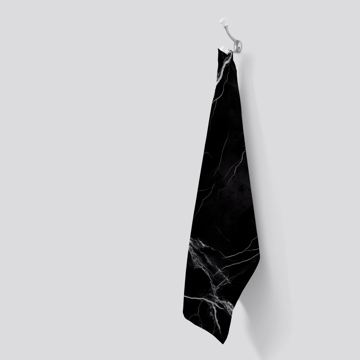 Black Marble Pattern Tea Towel