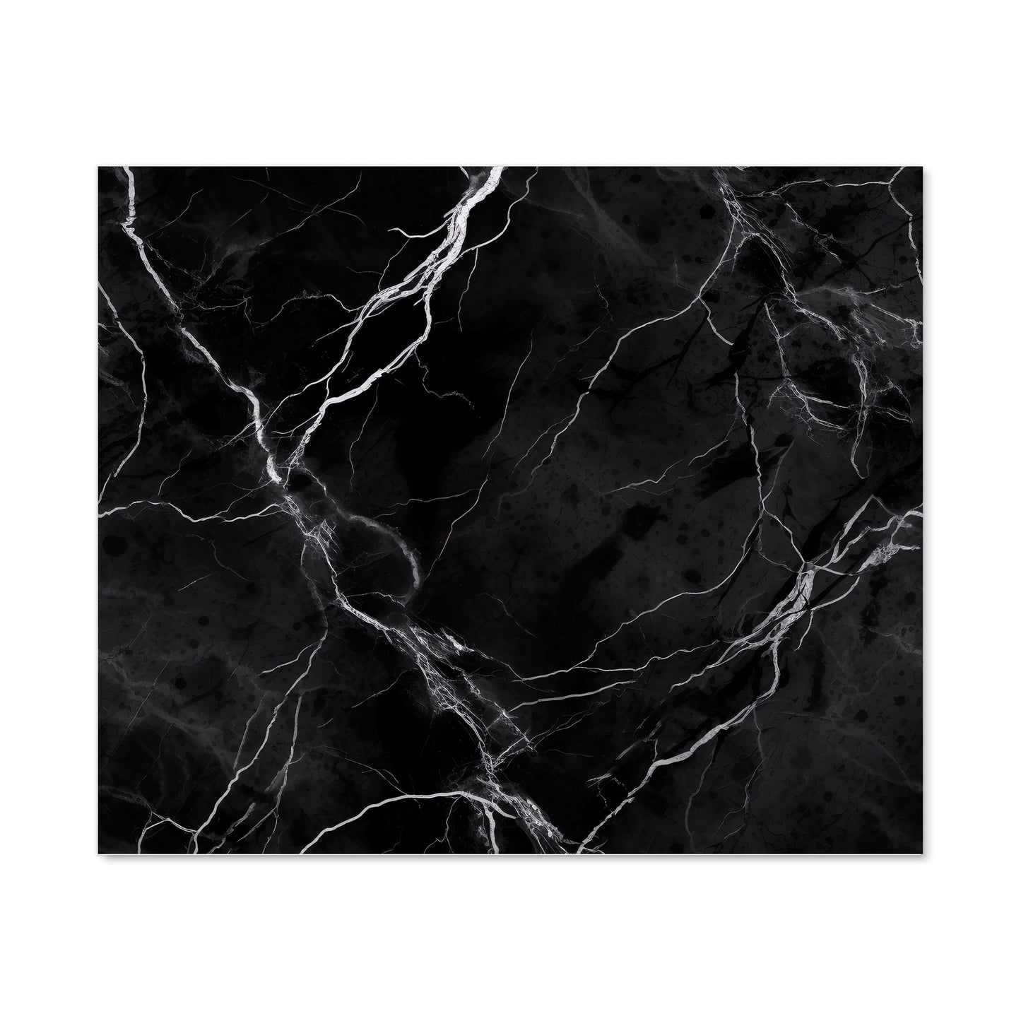Black Marble Pattern Kitchen Splashback